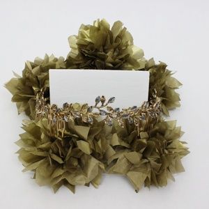 Zara - Gold and Silver leaf hair crown